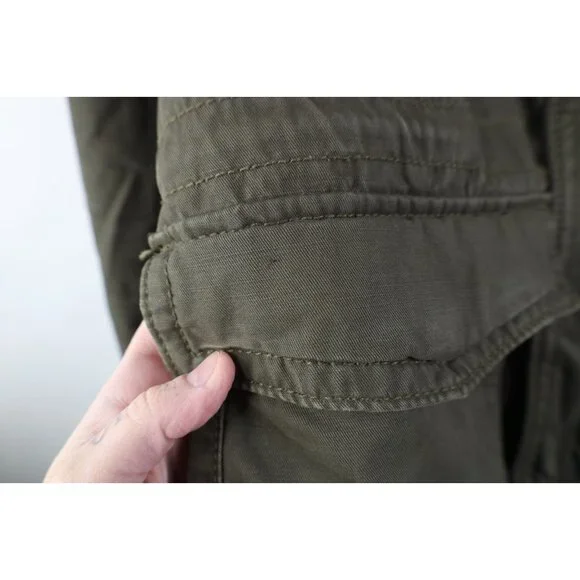 Vintage Y2K American Eagle Outfitters Mens Medium Military Field Parka Jacket